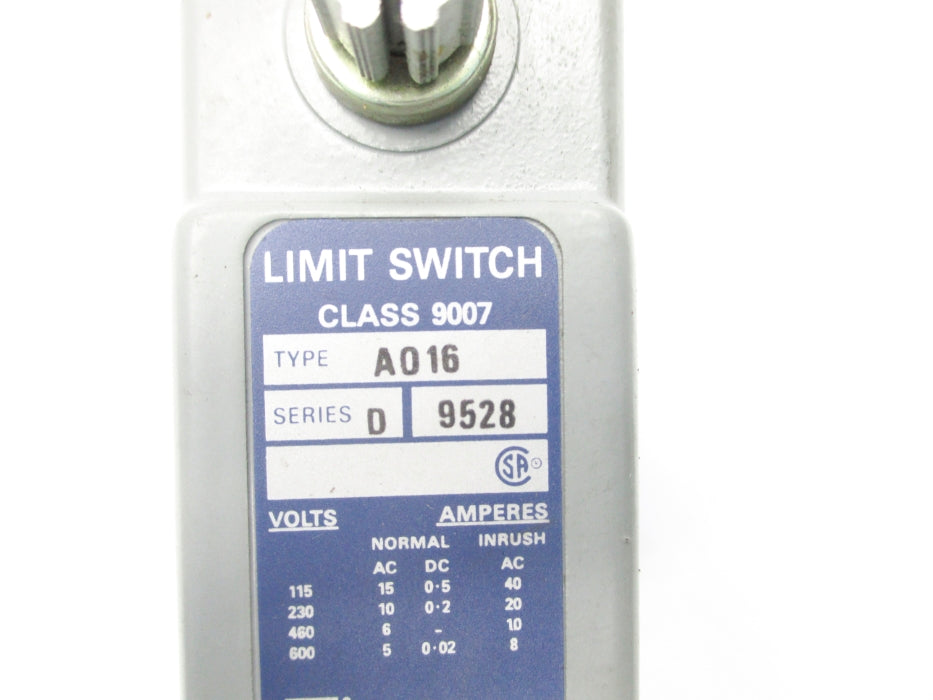 SQUARE D 9007AO16 SER. D UNMP