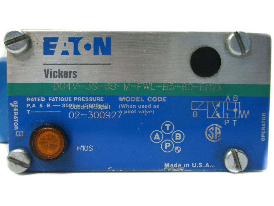 EATON DG4V3S6BMFWLB560EN21 02-300927 5000PSI 110/120V NSNP