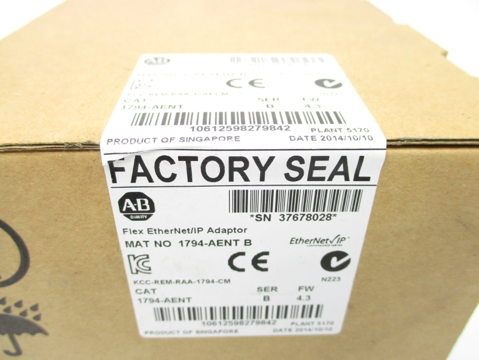 ALLEN BRADLEY 1794-AENT SER. B F/W 4.3 DATE: 2014 NSFS