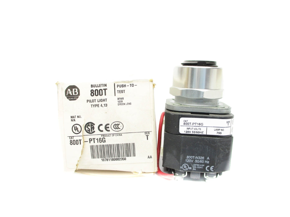 ALLEN BRADLEY 800T-PT16G SER. T 120V (AS PICTURED) (WH) NSMP