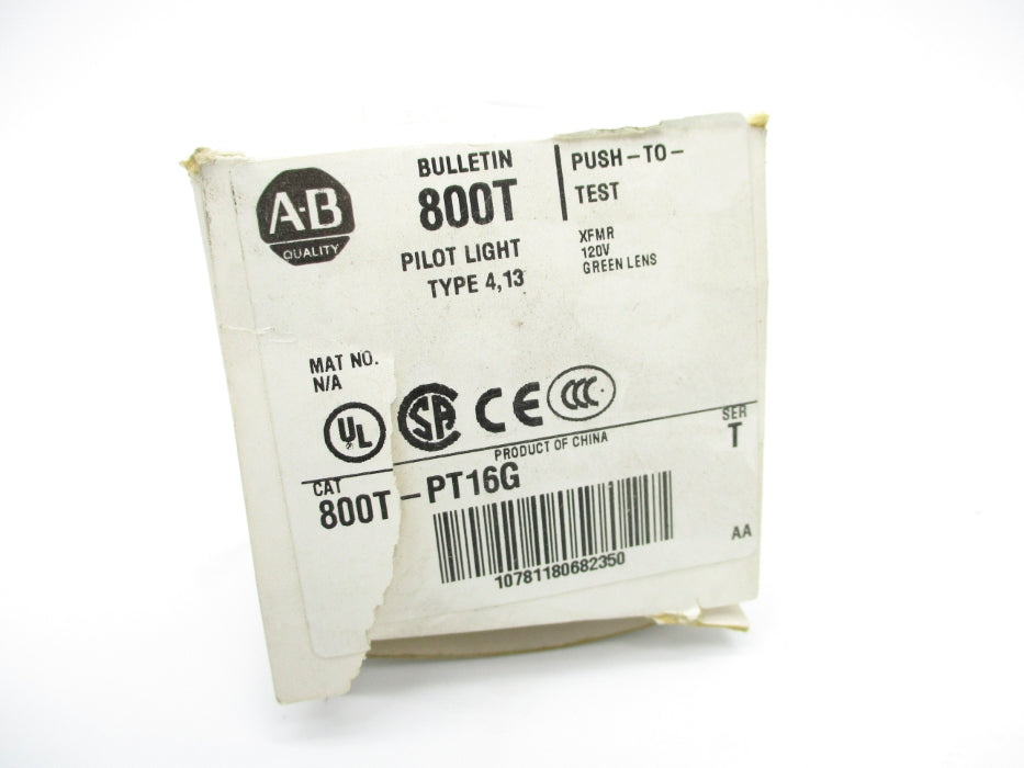 ALLEN BRADLEY 800T-PT16G SER. T 120V (AS PICTURED) (WH) NSMP