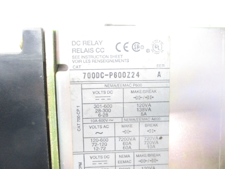 INDUSTRIAL SPARE PART 700DC-P600Z24 SER. A 24VDC 60A NSNP
