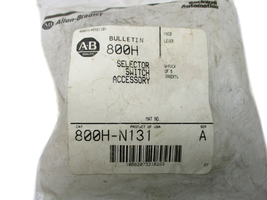 INDUSTRIAL SPARE PART 800H-N131 SER. A (PKG OF 5) NSMP