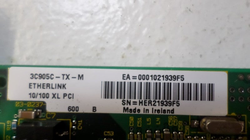 3COM ETHERLINK EC905C-TX-M ETHERNET CARD *USED*