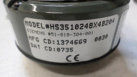 DYNAPAR/SIEMENS HS3510248X4B204 ENCODER 5/8" *NEW NO BOX*