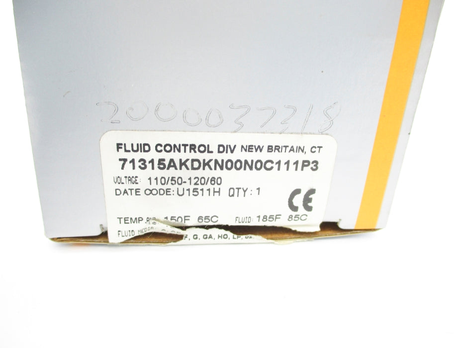 PARKER 71315AKDKN00N0C111P3 110/120V 150PSI NSMP