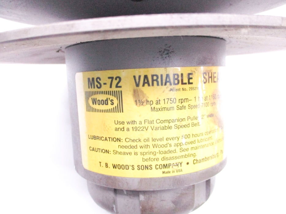 TB WOODS MS-72 UNMP