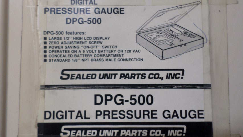 SUPCO DPG-500 DIGITAL PRESSURE GAUGE *NEW IN BOX*