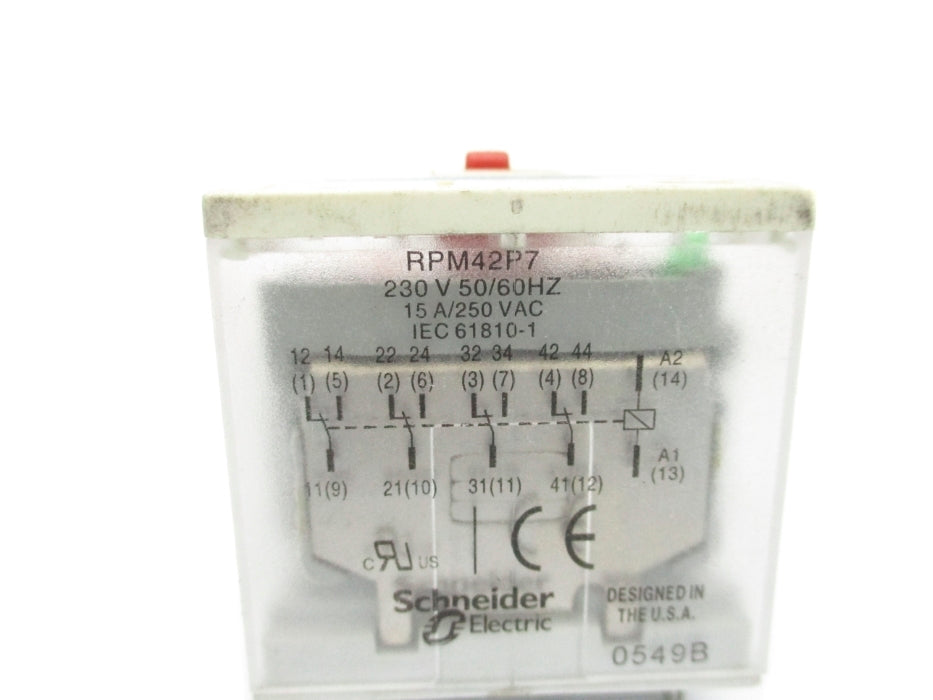 TELEMECANIQUE RPM42P7 230V 15A UNMP