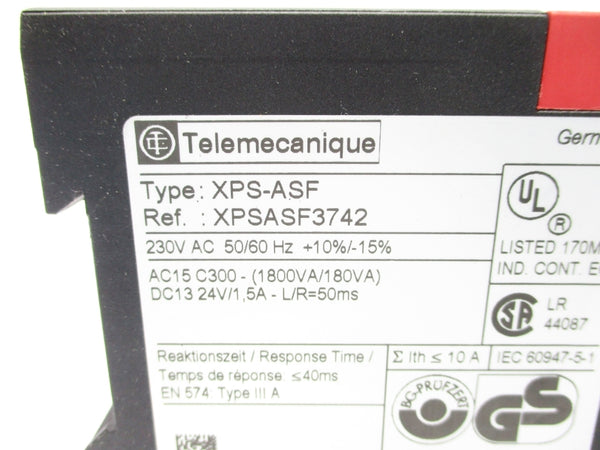 TELEMECANIQUE XPSASF3742 XPS-ASF 230VAC NSNP