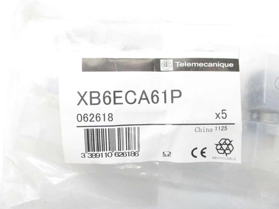 TELEMECANIQUE XB6ECA61P (PKG OF 5) NSMP