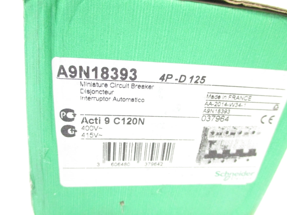 SCHNEIDER ELECTRIC A9N18393 125A 415V NSMP