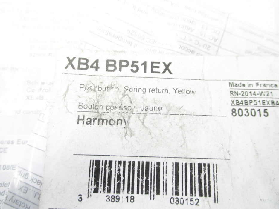 SCHNEIDER ELECTRIC XB4BP51EX NSMP