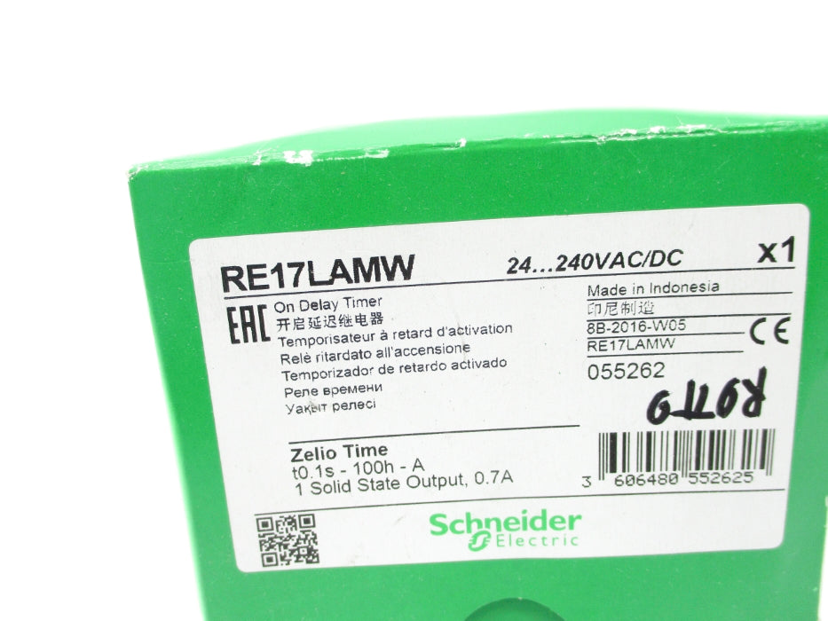 SCHNEIDER ELECTRIC RE17LAMW 0.1S-100H NSMP