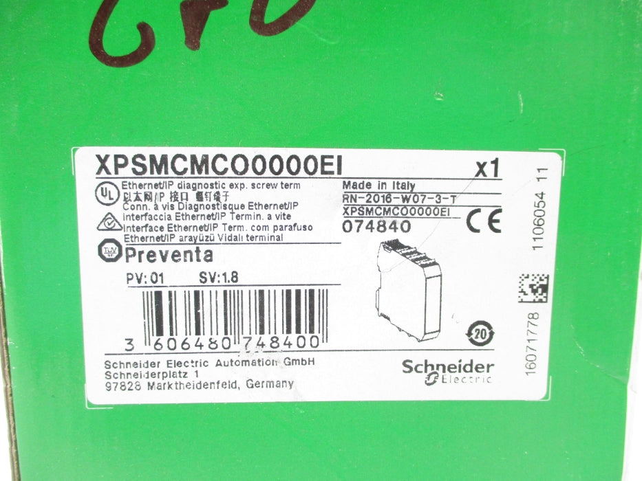 SCHNEIDER ELECTRIC XPSMCMCO0000EI NSMP