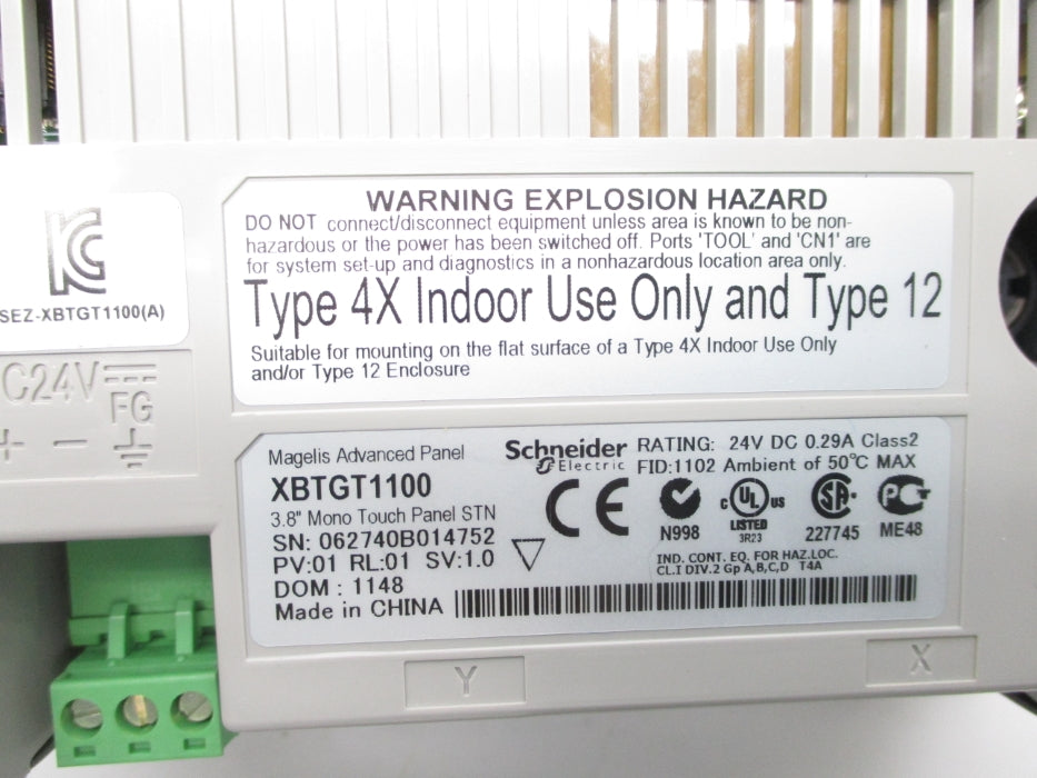 SCHNEIDER ELECTRIC XBTGT1100 NSNP