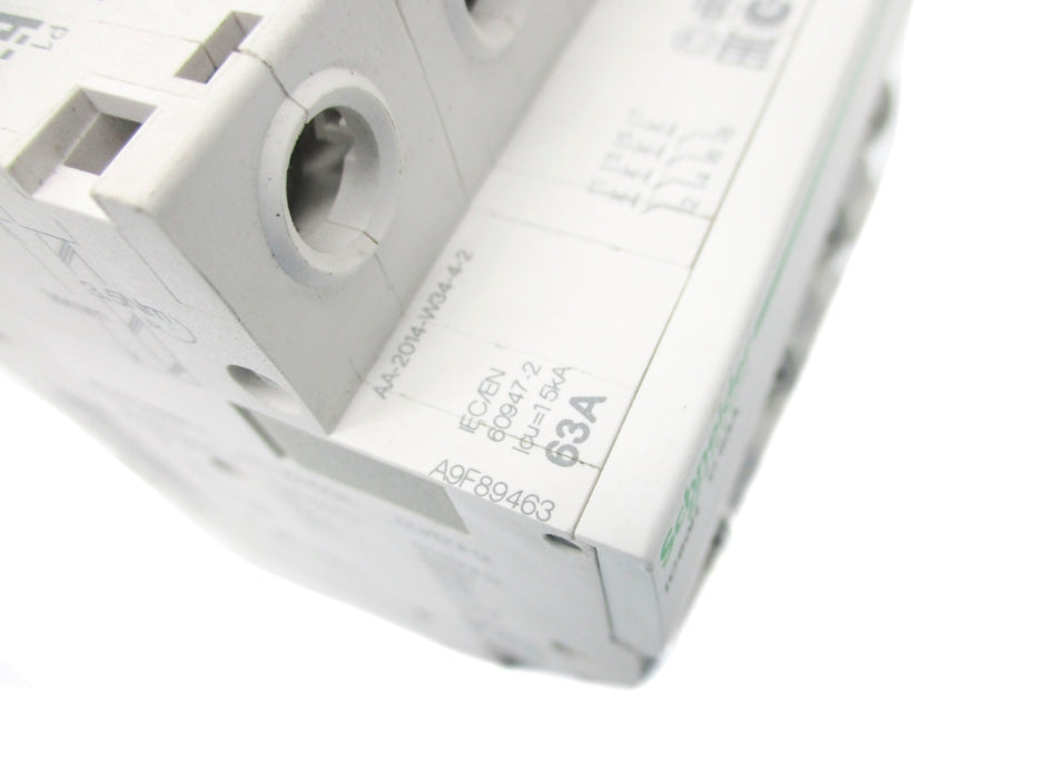 SCHNEIDER ELECTRIC A9F89463 63A 400V (AS PICTURED) NSNP