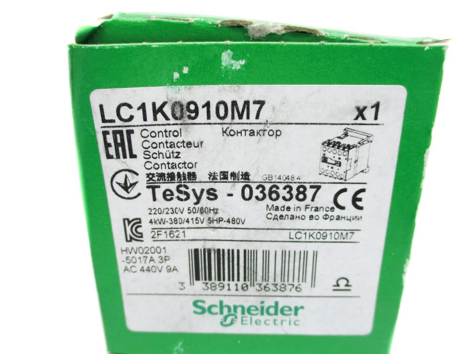 SCHNEIDER ELECTRIC LC1K0910M7 220/230V NSMP