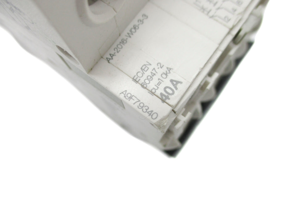 SCHNEIDER ELECTRIC A9F79340 40A 400V (AS PICTURED) NSNP