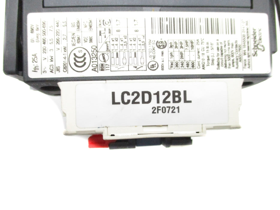 TELEMECANIQUE LC2D12BL 24V NSNP