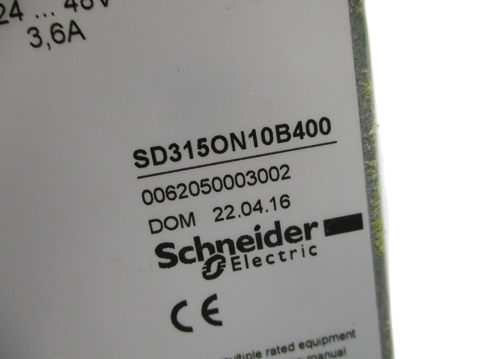 SCHNEIDER ELECTRIC SD315ON10B400 UNMP