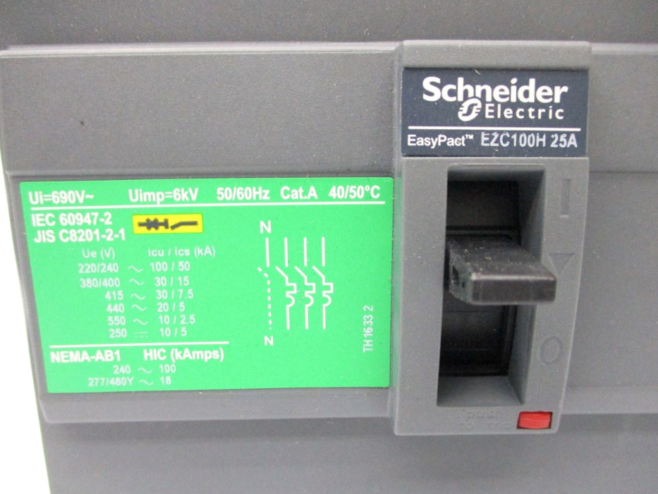 SCHNEIDER ELECTRIC EZC100H3025 25A 690V NSNP