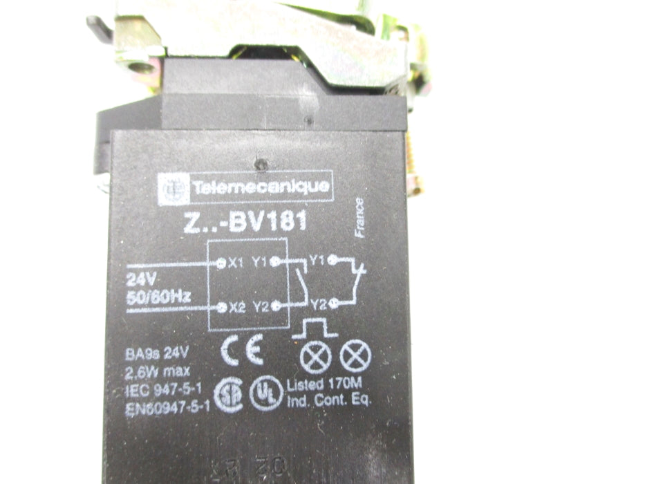 TELEMECANIQUE Z-BV181 (AS PICTURED) NSNP