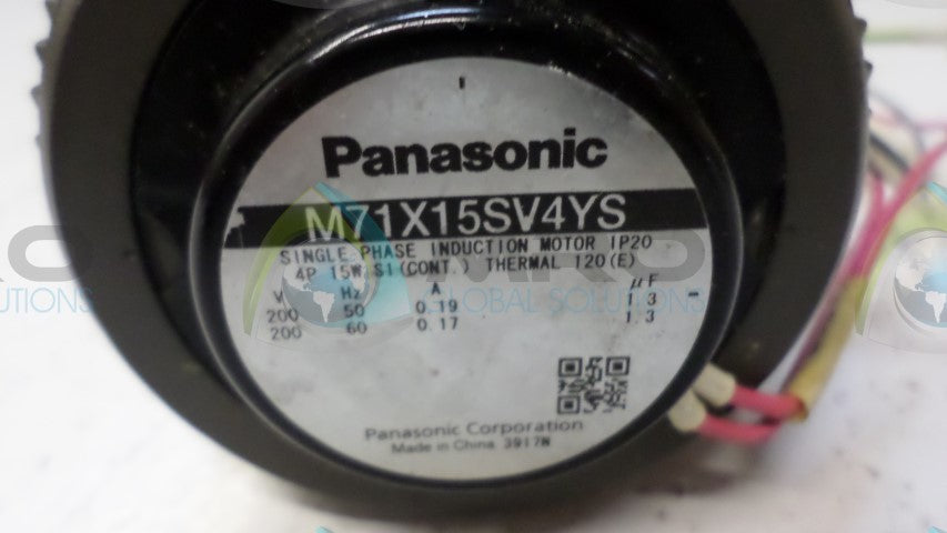PANASONIC M71X15SV4YS SINGLE PHASE INDUCTION MOTOR *USED*