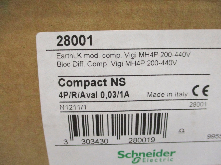 SCHNEIDER ELECTRIC 28001 200-440V 0.03/1A NSMP