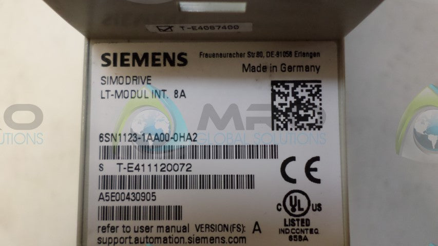 SIEMENS SIMODRIVE 6SN1123-1AA00-0HA2 POWER MODULE *NEW NO BOX*