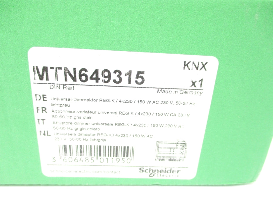 SCHNEIDER ELECTRIC MTN649315 NSMP