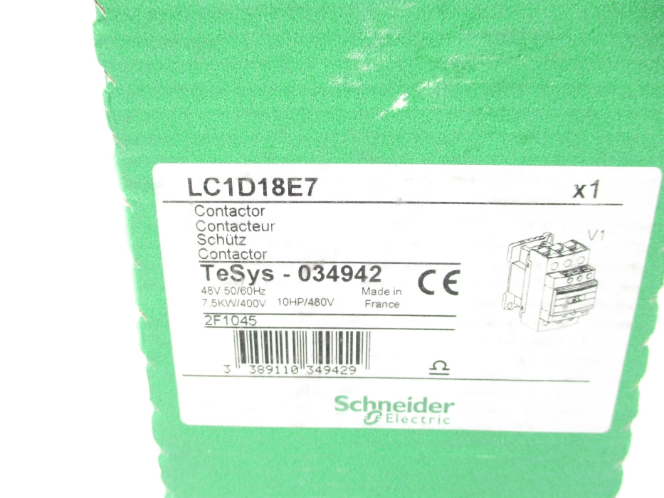 SCHNEIDER ELECTRIC LC1D18E7 48V NSFS