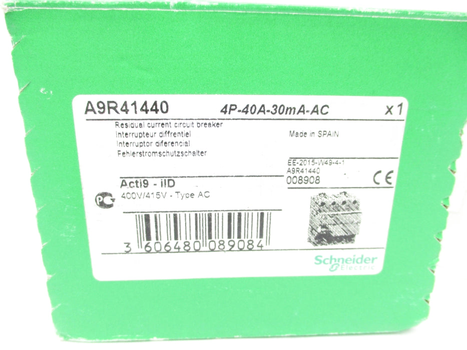 SCHNEIDER ELECTRIC A9R41440 40A 400/415V NSMP