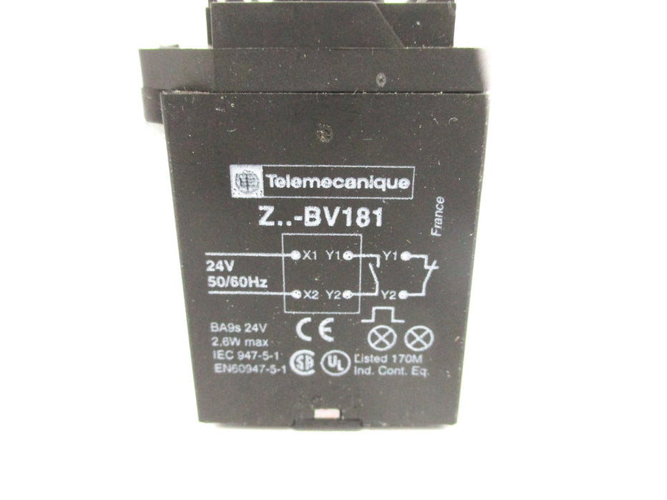 TELEMECANIQUE Z-BV181 (AS PICTURED1) NSNP