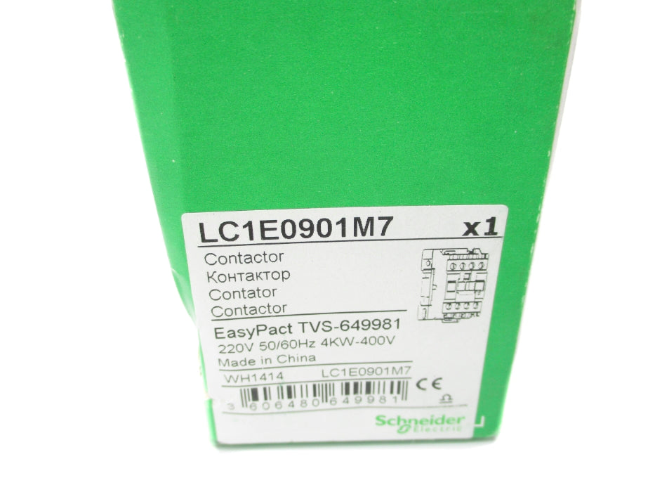 SCHNEIDER ELECTRIC LC1E0901M7 220V NSMP