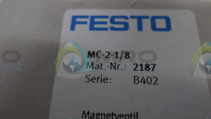 FESTO MC-2-1/8 SOLENOID VALVE *NEW IN BOX*
