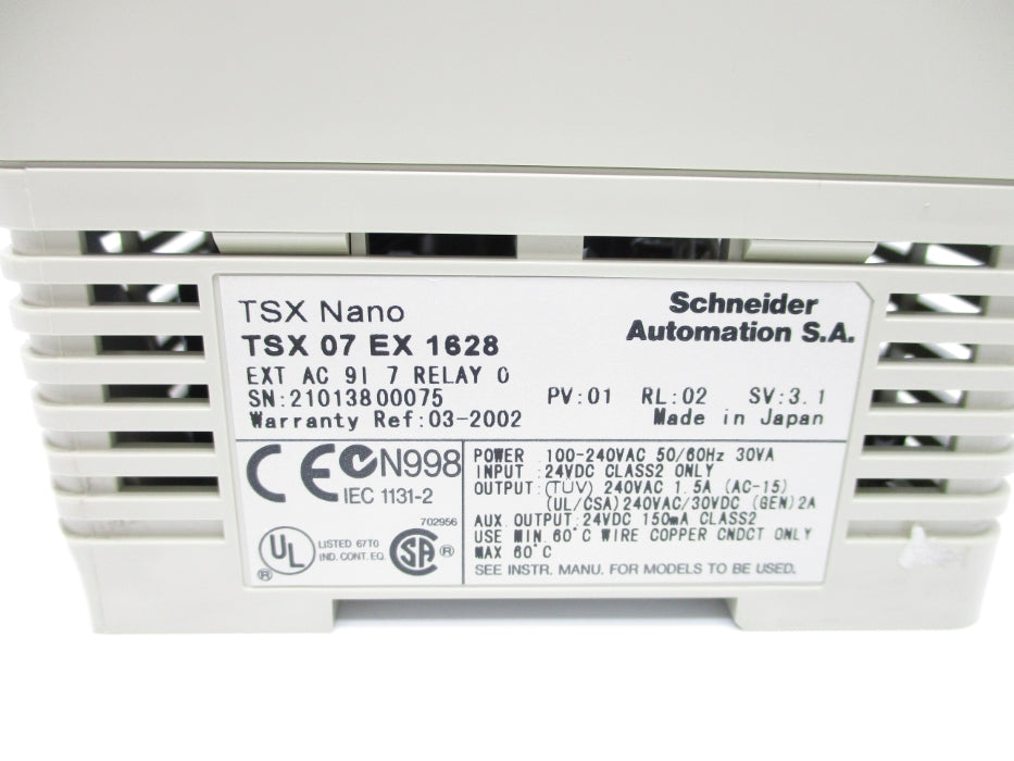 SCHNEIDER AUTOMATION TSX07EX1628 24VDC NSNP
