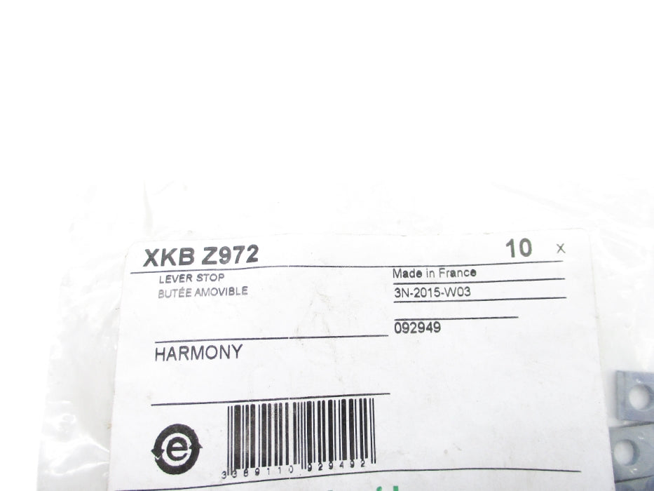 SCHNEIDER ELECTRIC XKBZ972 (PKG OF 10) NSMP