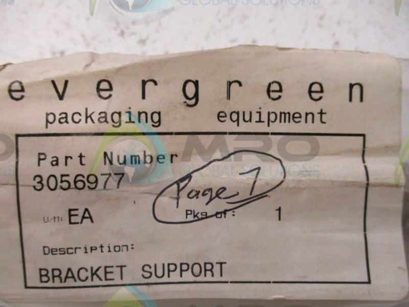 EVERGREEN 3056977 BRACKET SUPPORT * NEW IN FACTORY BAG *