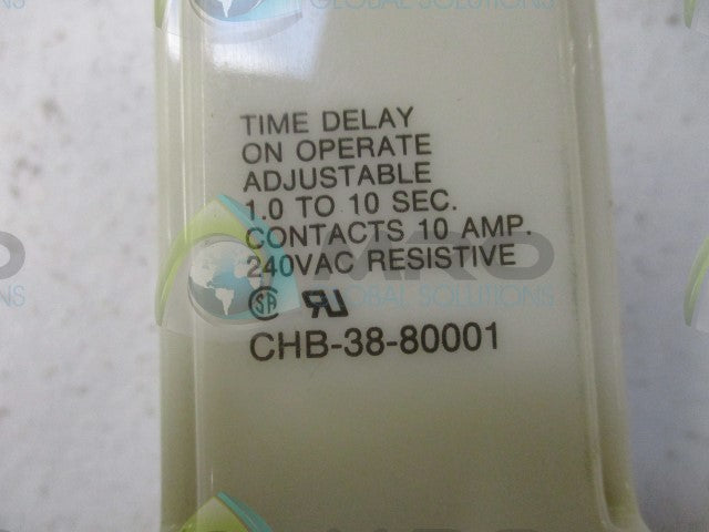 POTTER & BRUMFIELD CHB-38-80001 TIME DELAY RELAY *USED*