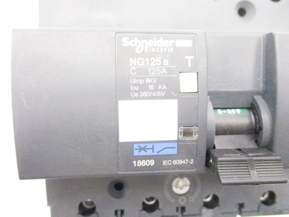 SCHNEIDER ELECTRIC 18609 NG125A 380/415V 125A NSNP