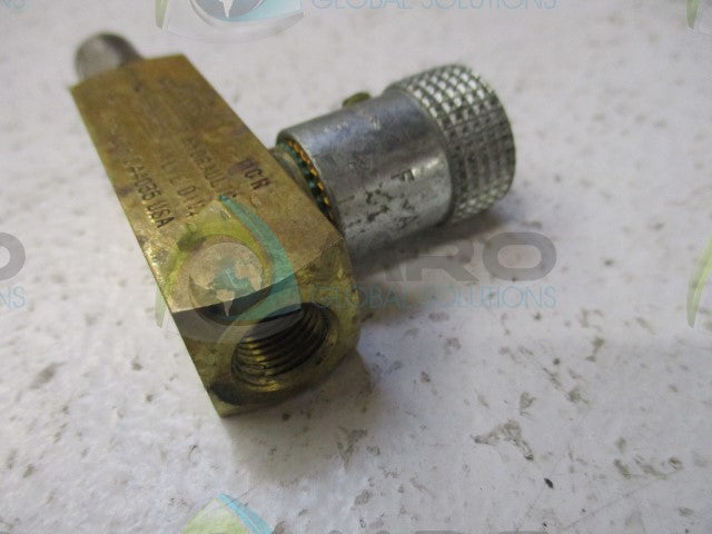 PARKER F200B-110R BRASS FLOW CONTROL VALVE *USED*