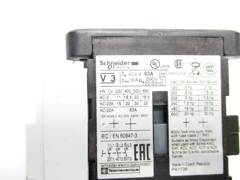 SCHNEIDER ELECTRIC V3 (AS PICTURED) NSNP
