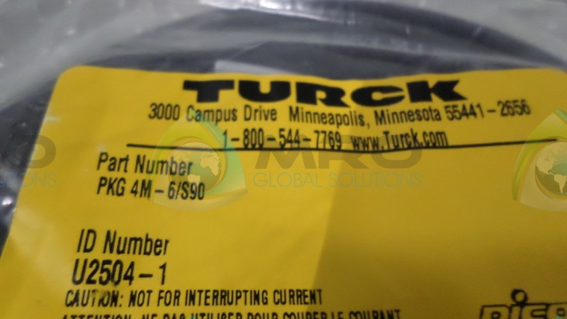 TURCK PKG4M-6/S90 CONNECTOR *NEW IN FACTORY BAG*