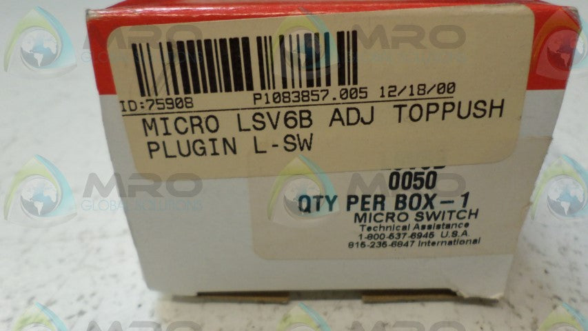 HONEYWELL LSV6B HEAVY DUTY LIMIT SWITCH *NEW IN BOX*