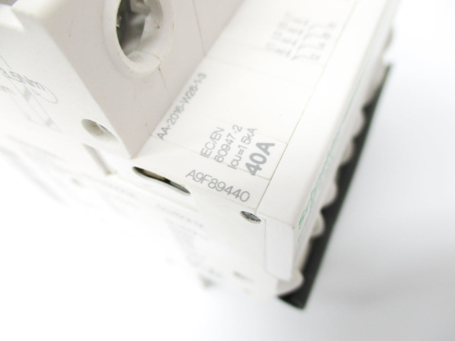 SCHNEIDER ELECTRIC A9F89440 40A 400V (AS PICTURED) NSNP