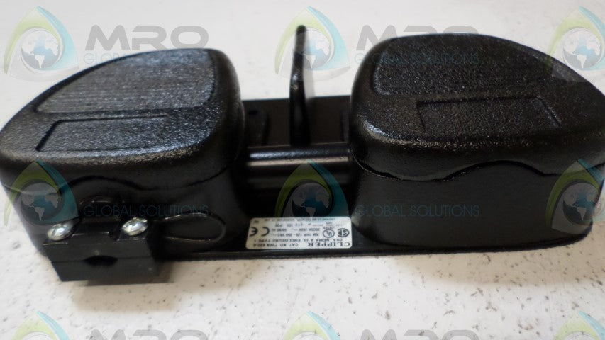 LINEMASTER TWIN632-S DOUBLE FOOT PEDAL SWITCH *NEW IN BOX*