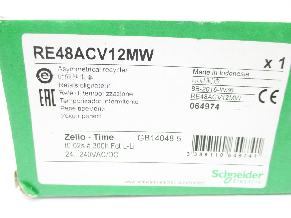 SCHNEIDER ELECTRIC RE48ACV12MW 0.02S-300H NSMP
