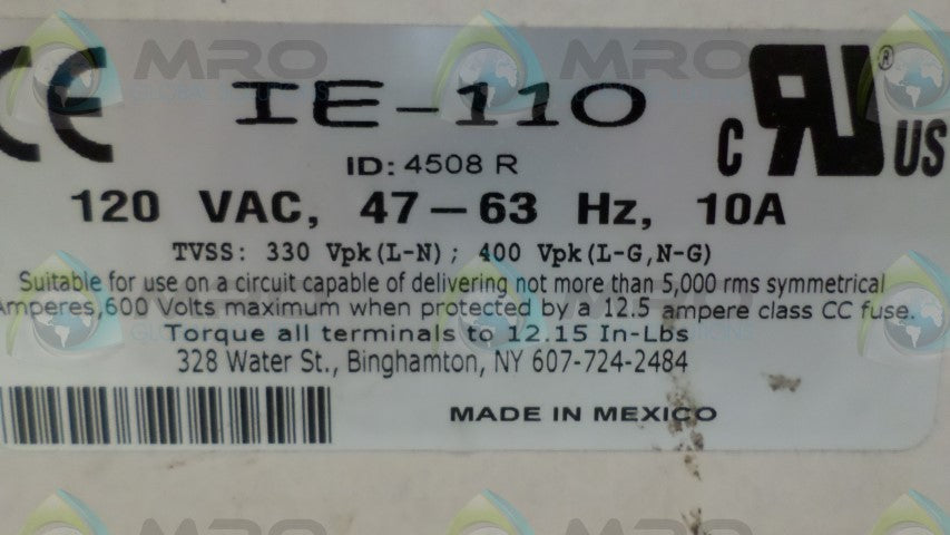 ISLATROL IE-110 ACTIVE TRACKING FILTER NSMP