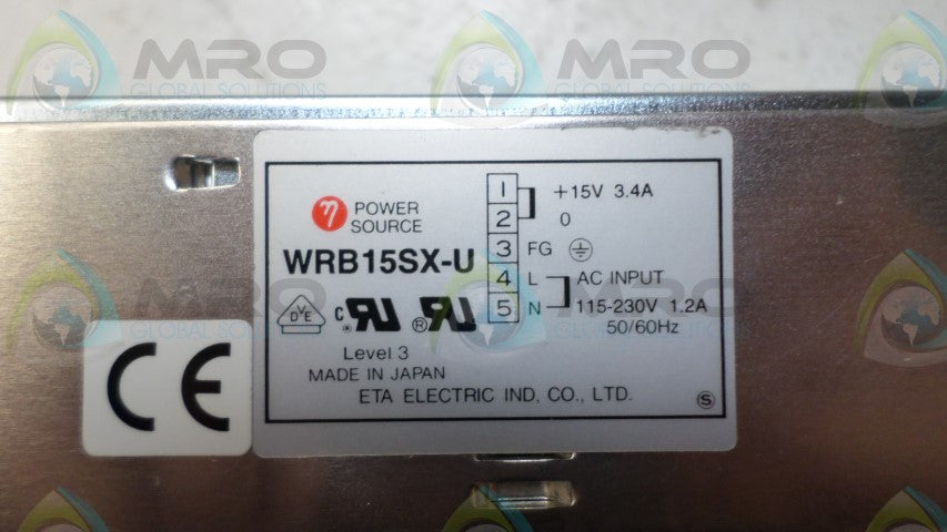 ETA ELECTRIC WRB15SX-U POWER SUPPLY *NEW IN BOX*